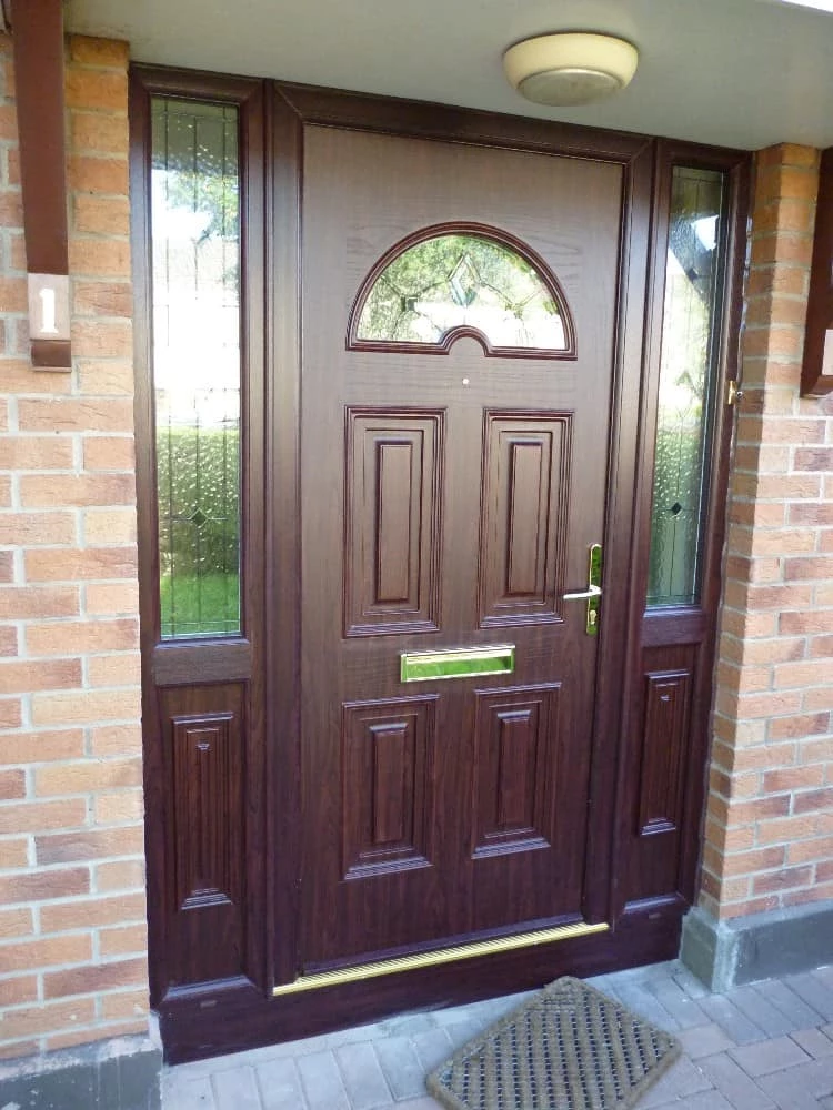 Composite back door, full A-rated security upgrade