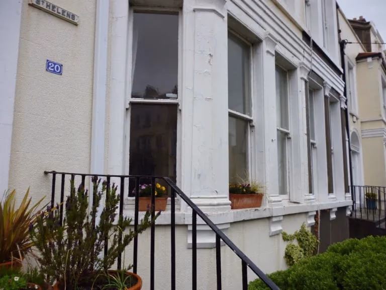 Double glazed windows on residential home