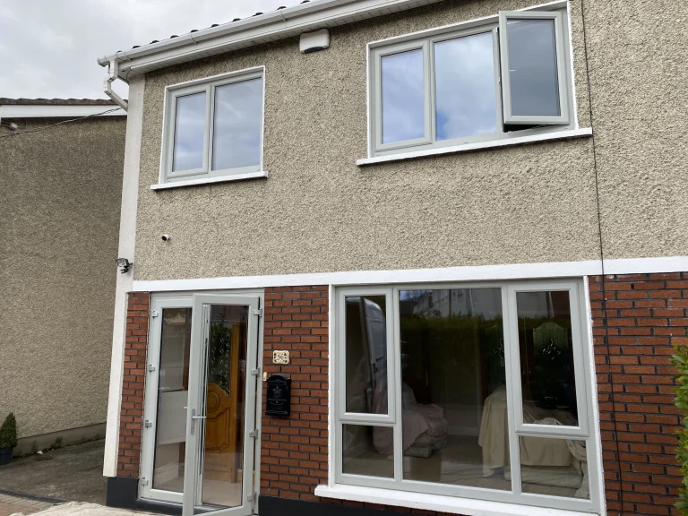 White French windows exterior