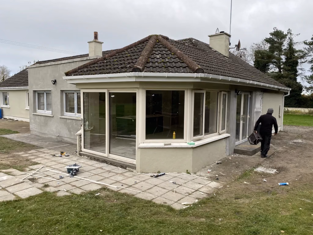 Range of uPVC doors fitted by Airtight across Ireland — front, back, French and patio styles
